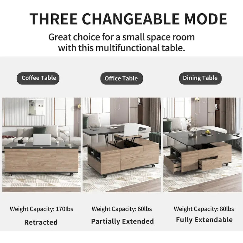 Modern Lift Top Coffee Table
