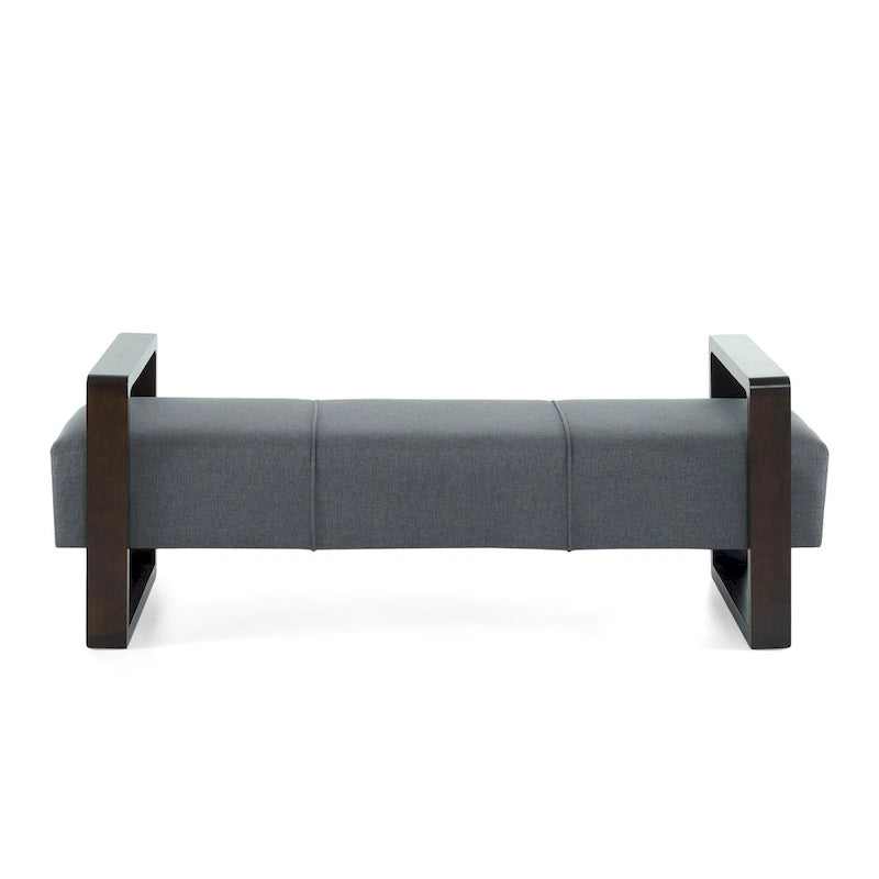 Long Upholstered Modern Ottoman Bench with Multi-Functional Design