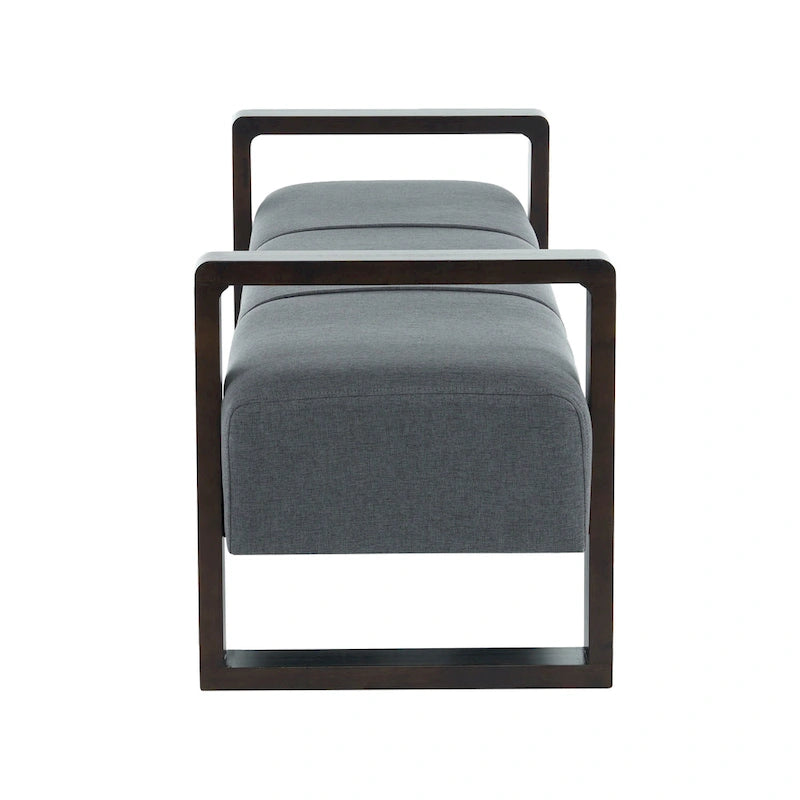 Long Upholstered Modern Ottoman Bench with Multi-Functional Design