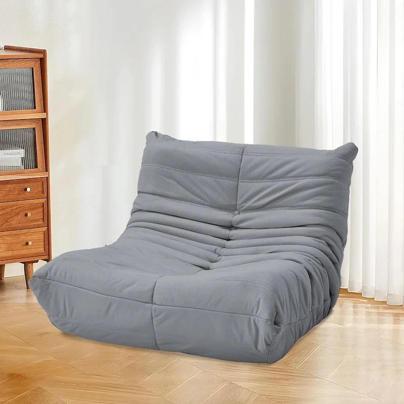 Bean Bag Chair Togo Sofa with 28 Inch Memory Foam, Lightweight Faux Leather Lounger