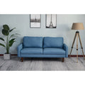70 Inch Linen Square Arm Sofa