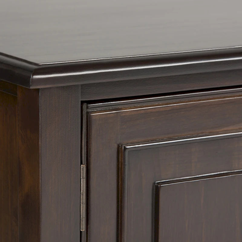 Solid Wood 72 Inch Wide Traditional TV Media Stand for TVs up to 80 Inches - 72 W x 18 D x 24 H Inches