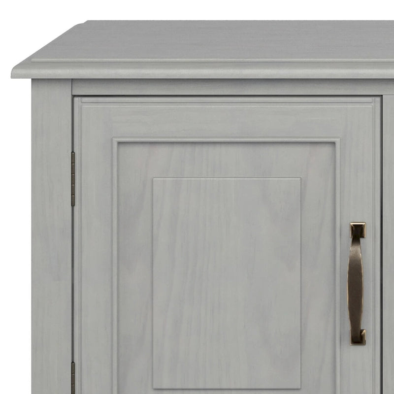 Solid Wood 72 Inch Wide Traditional TV Media Stand for TVs up to 80 Inches - 72 W x 18 D x 24 H Inches