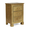 Handcrafted Boho 3 Drawer Nightstand