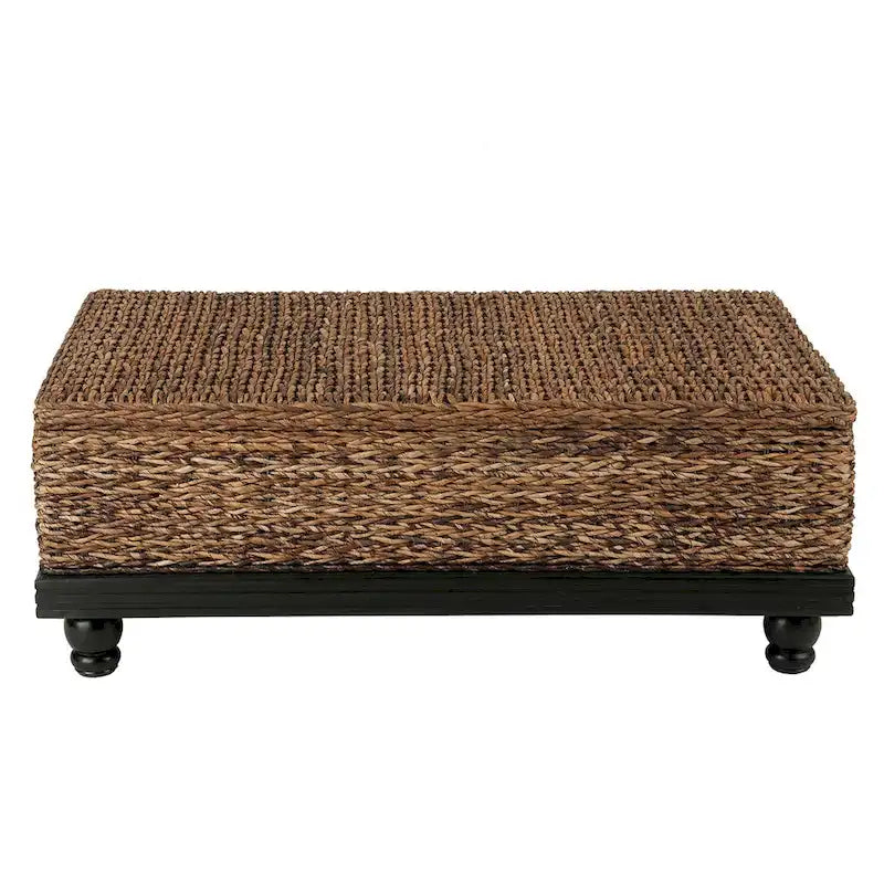 Natural Woven Abaca Storage Table