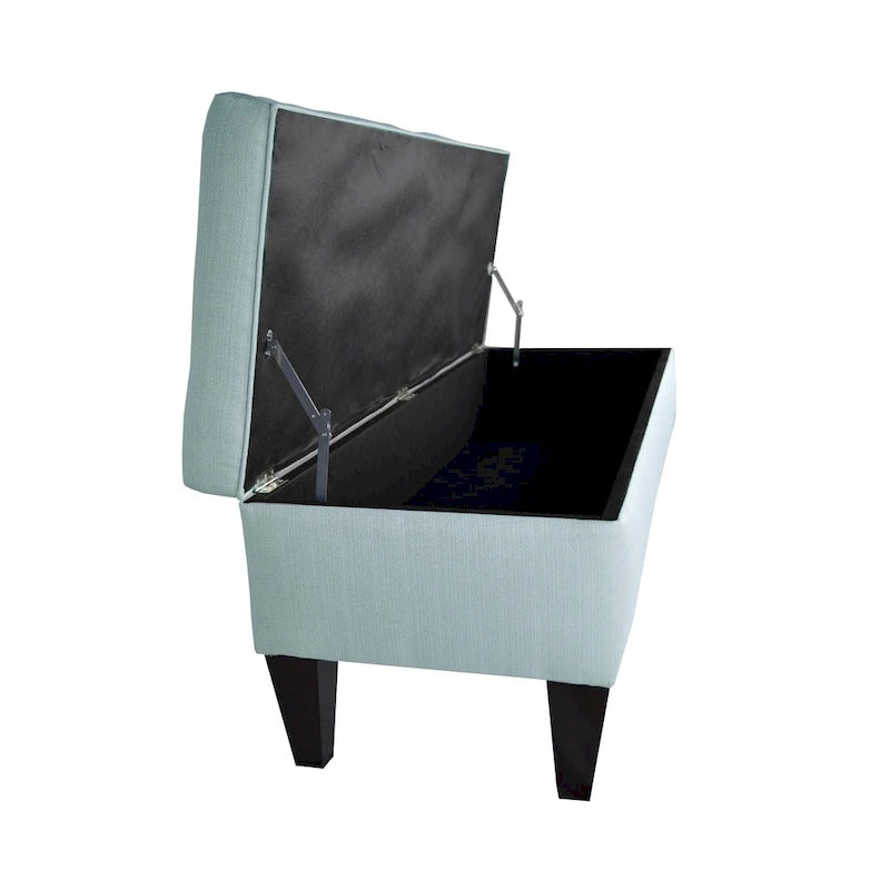 Button Tufted Long Storage Bench Ottoman