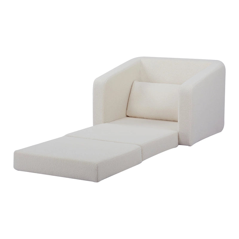 Sherpa Convertible Sleeper Arm Chair Bed