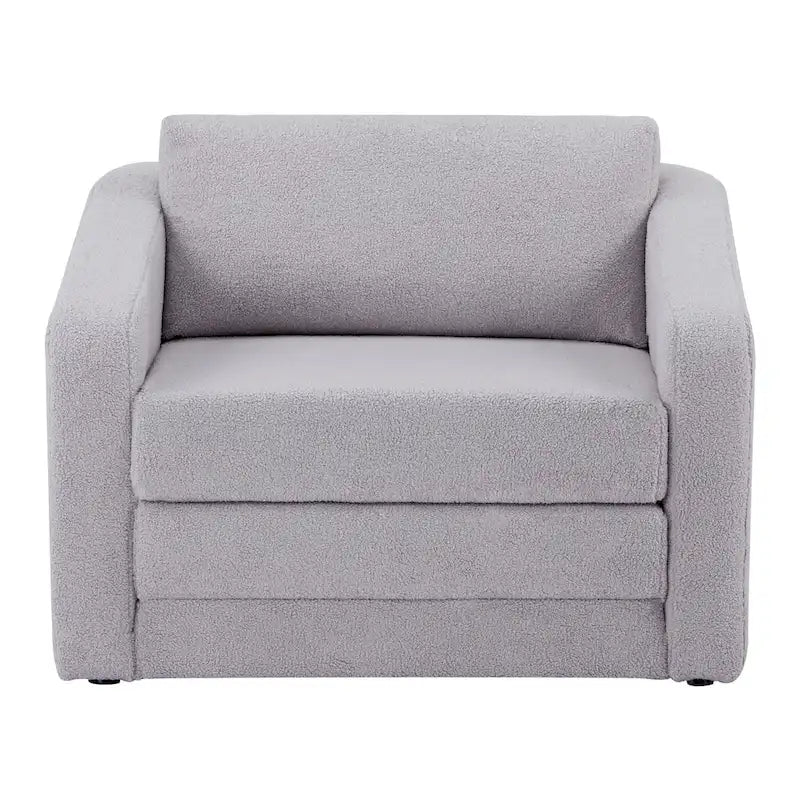Sherpa Convertible Sleeper Arm Chair Bed
