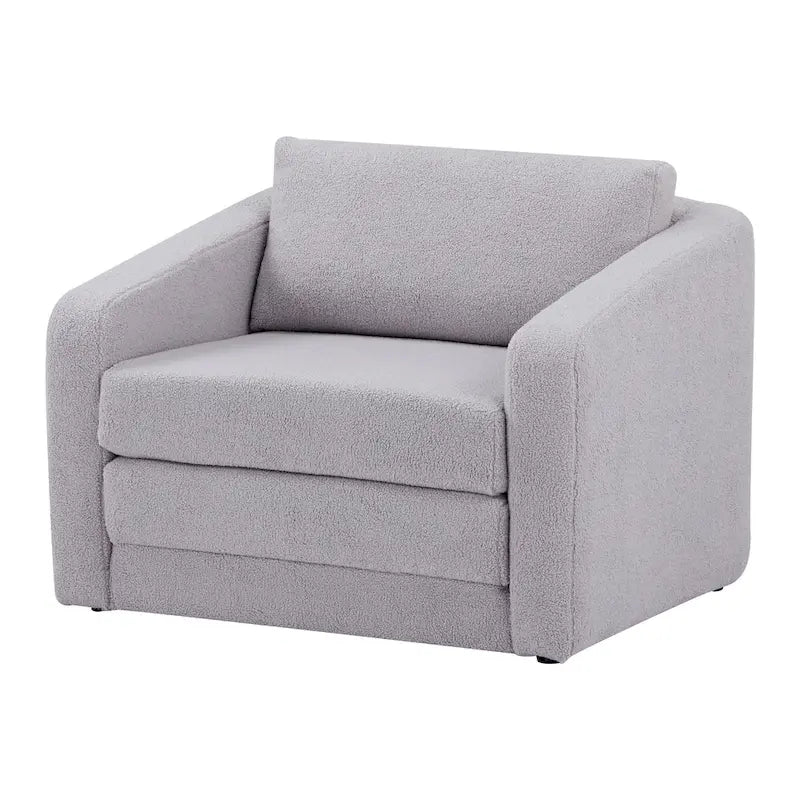 Sherpa Convertible Sleeper Arm Chair Bed