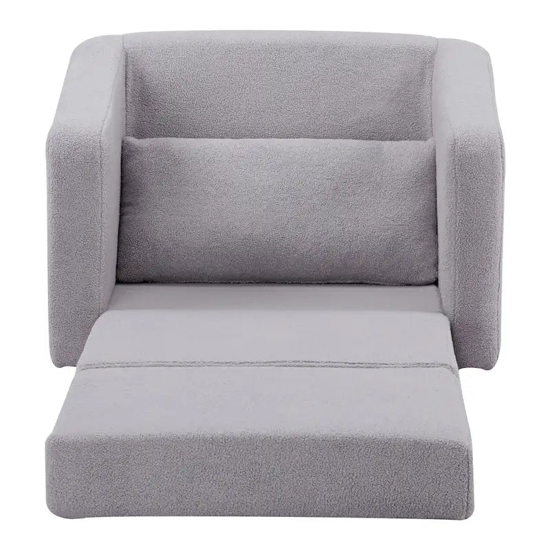 Sherpa Convertible Sleeper Arm Chair Bed