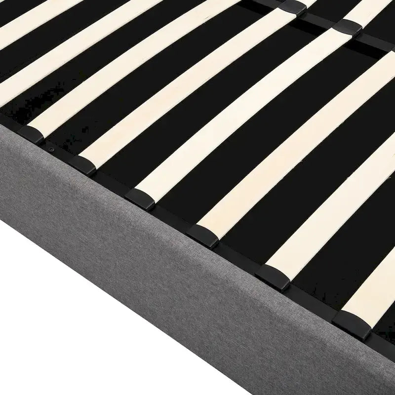 Upholstered Platform Bed with Hydraulic Storage System