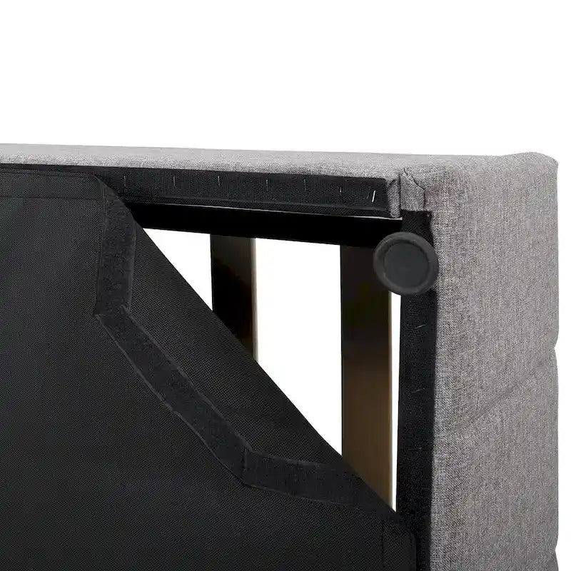 Upholstered Platform Bed with Hydraulic Storage System