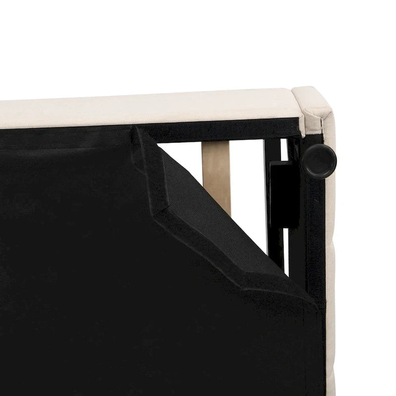 Upholstered Platform Bed with Hydraulic Storage System