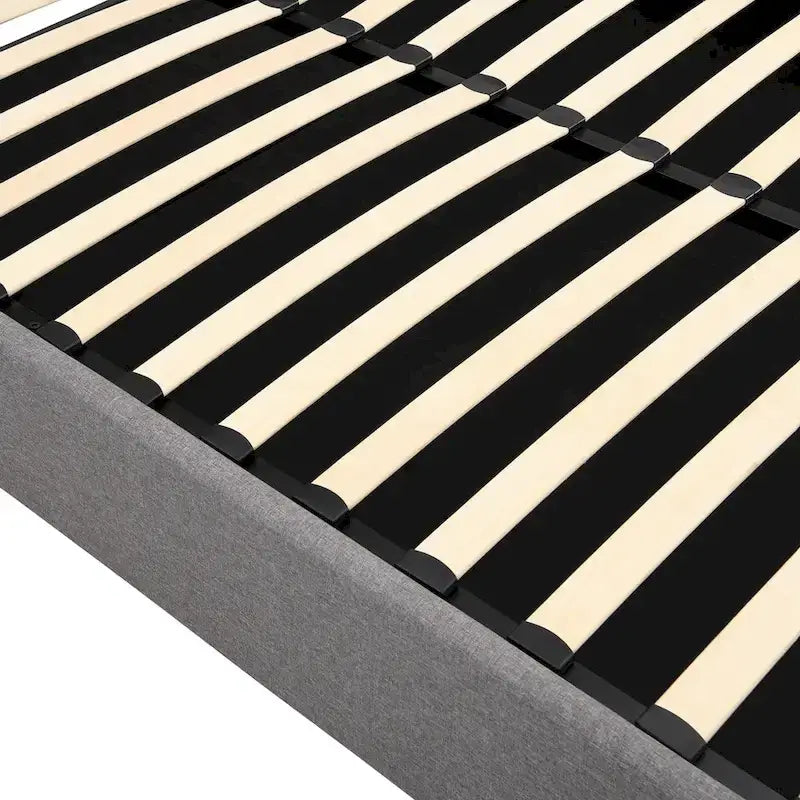 Upholstered Platform Bed with Hydraulic Storage System