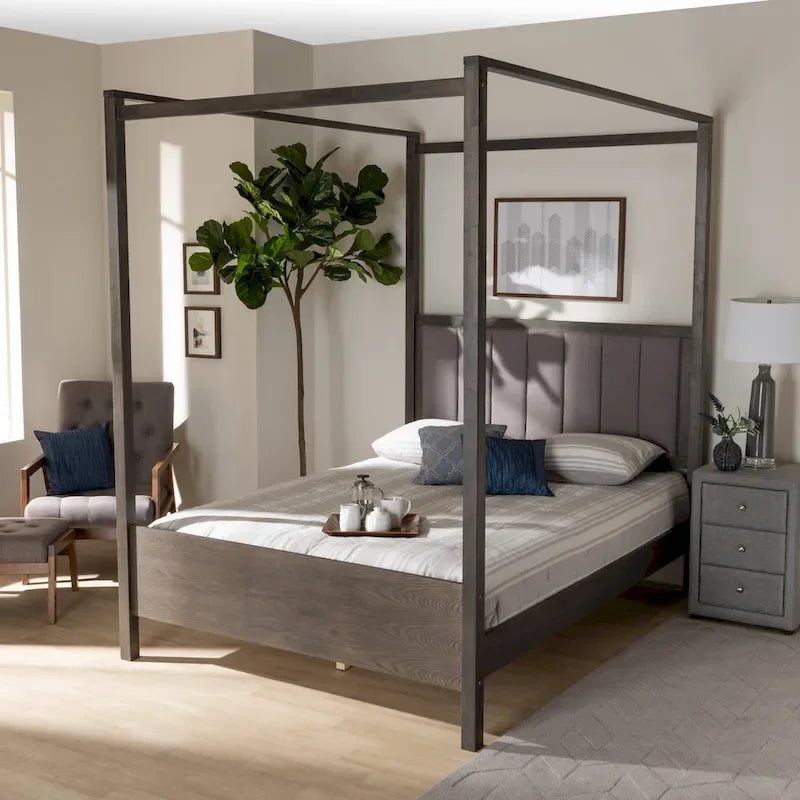Modern and Contemporary Platform Canopy Bed