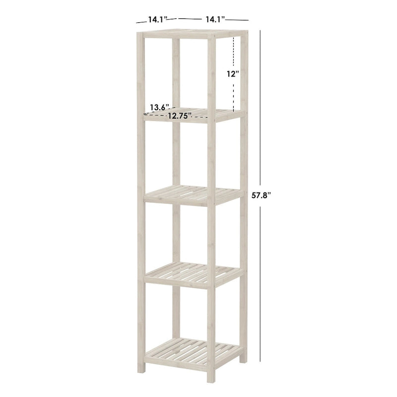 Bamboo 5-Tier Storage Shelf