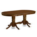 Oval Dining Table with Double Pedestal Base