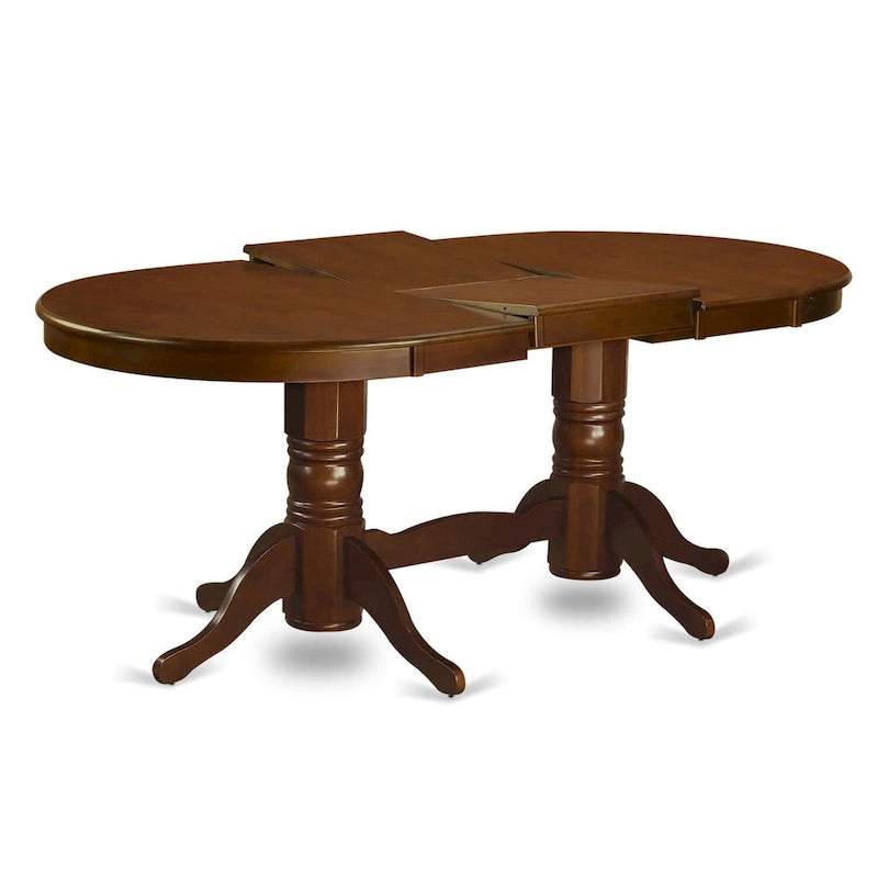 Oval Dining Table with Double Pedestal Base