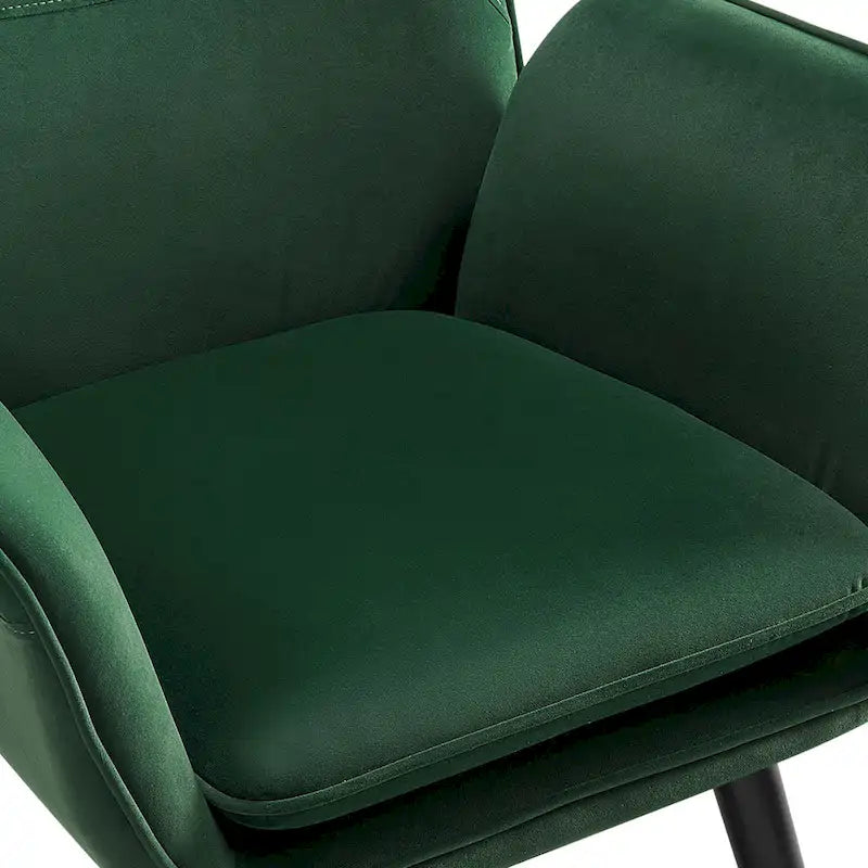 Upholstered Wingback Accent Chair - 40.55 H x 28.34 W x 33.1 D Inches