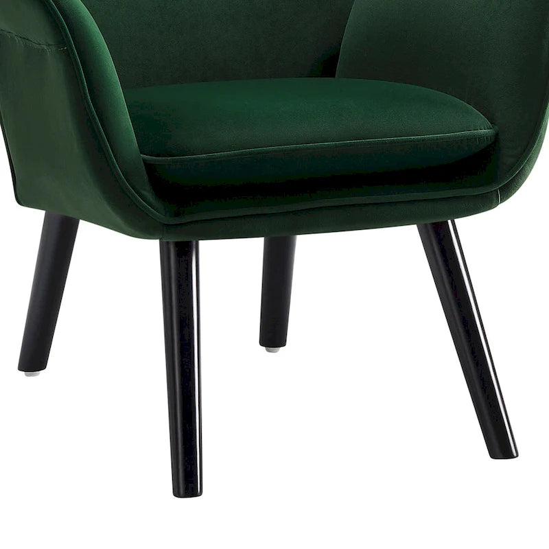 Upholstered Wingback Accent Chair - 40.55 H x 28.34 W x 33.1 D Inches