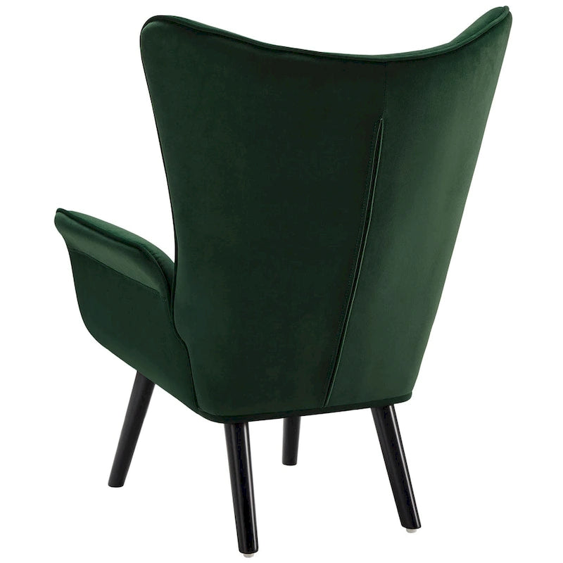Upholstered Wingback Accent Chair - 40.55 H x 28.34 W x 33.1 D Inches