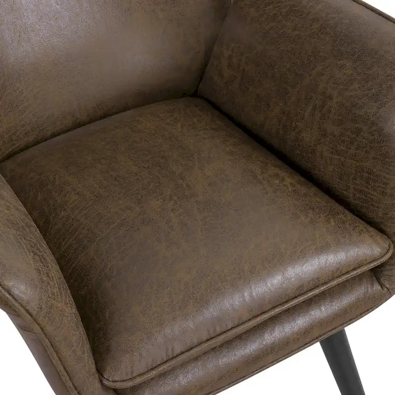 Upholstered Wingback Accent Chair - 40.55 H x 28.34 W x 33.1 D Inches