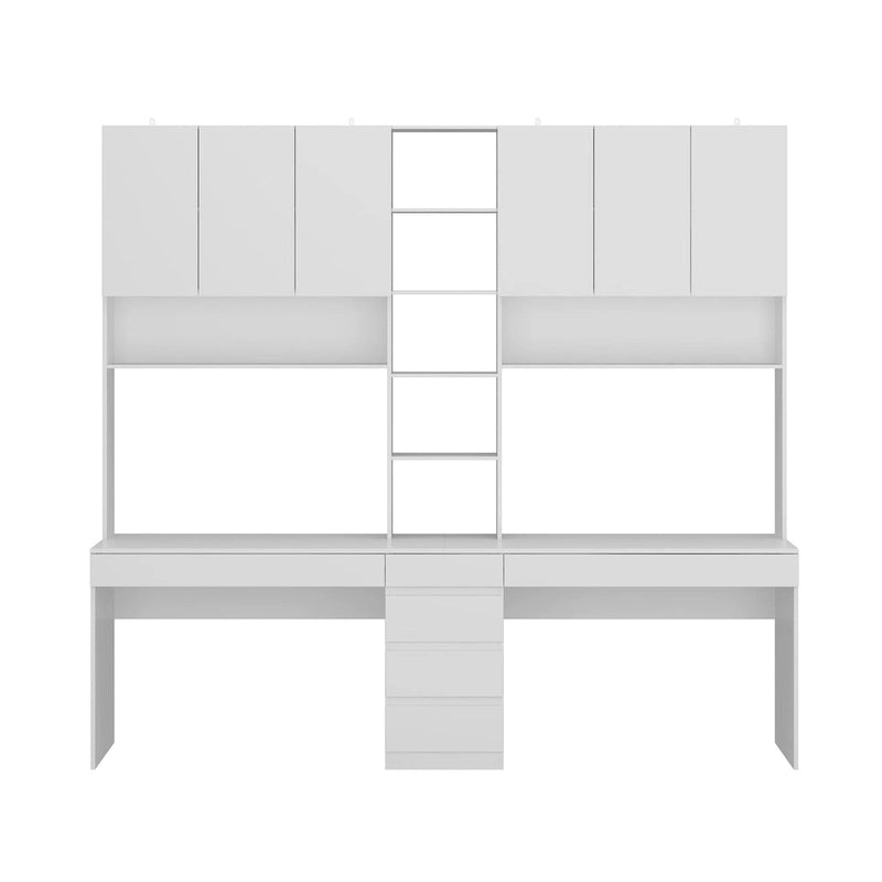 Work and Play Desk with Shelving for Gamers and Professionals