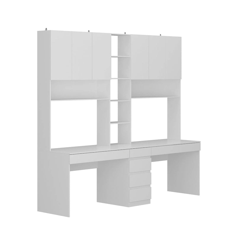 Work and Play Desk with Shelving for Gamers and Professionals