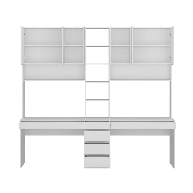 Work and Play Desk with Shelving for Gamers and Professionals