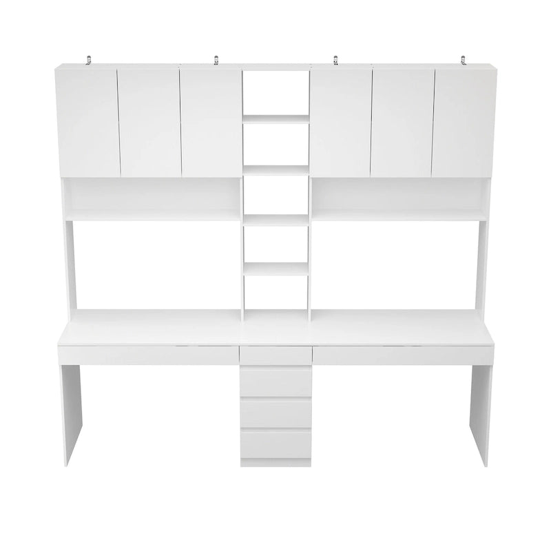 Work and Play Desk with Shelving for Gamers and Professionals