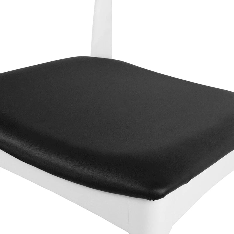 Solid Wood PU Leather Cushion Dining Chair with Padded Seat