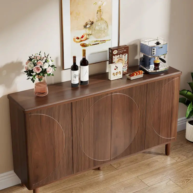 59.4 Inch Modern Buffet Cabinet Sideboard with Doors