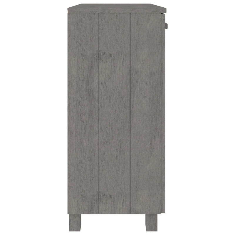Solid Pine Wood Sideboard Buffet Cabinet with 2 Doors - 33.5 x 13.8 x 31.5 Inches