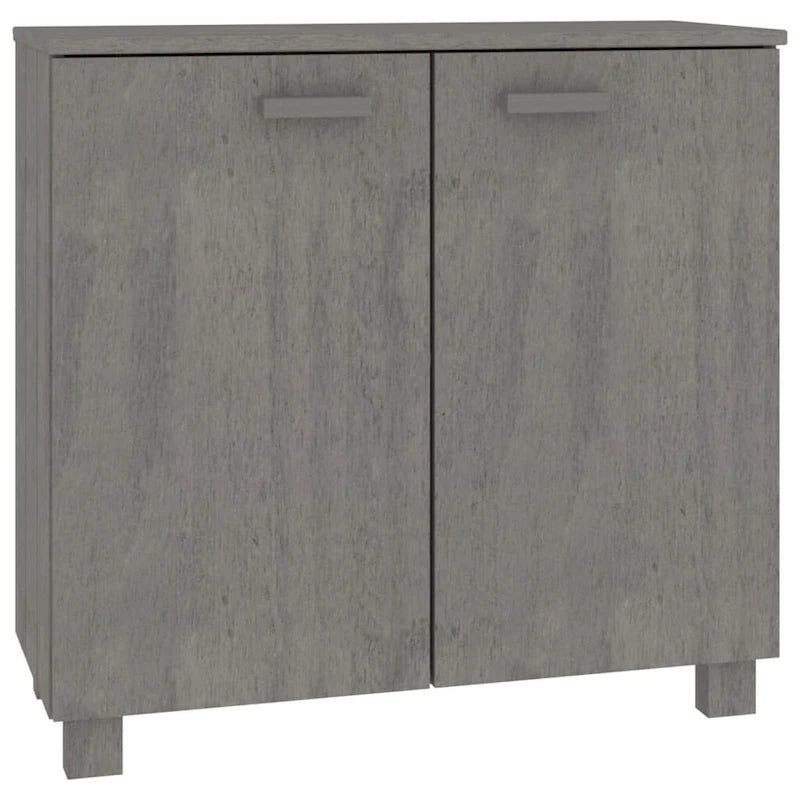 Solid Pine Wood Sideboard Buffet Cabinet with 2 Doors - 33.5 x 13.8 x 31.5 Inches