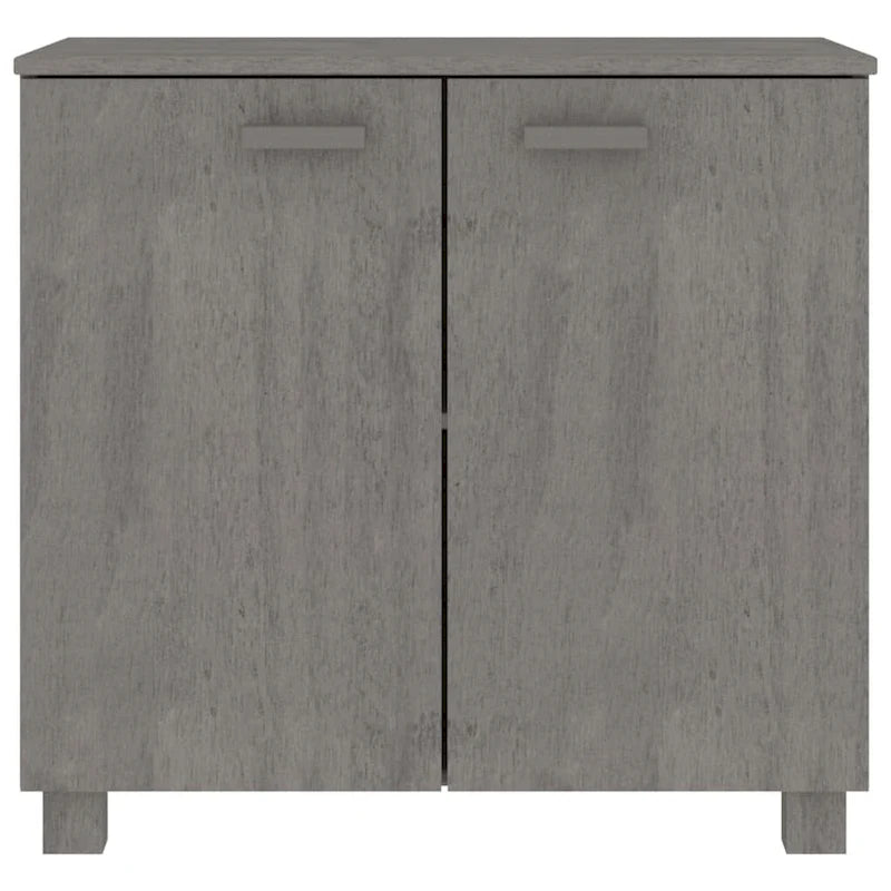 Solid Pine Wood Sideboard Buffet Cabinet with 2 Doors - 33.5 x 13.8 x 31.5 Inches
