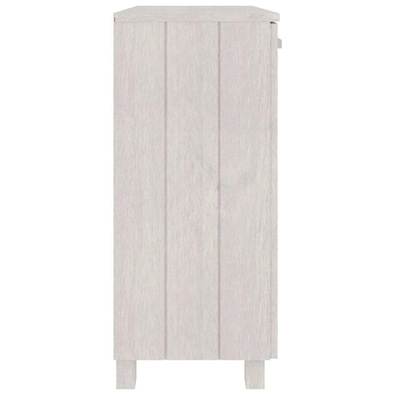 Solid Pine Wood Sideboard Buffet Cabinet with 2 Doors - 33.5 x 13.8 x 31.5 Inches