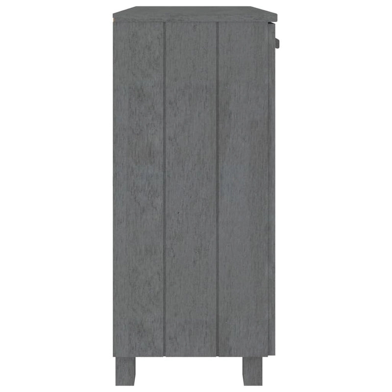 Solid Pine Wood Sideboard Buffet Cabinet with 2 Doors - 33.5 x 13.8 x 31.5 Inches