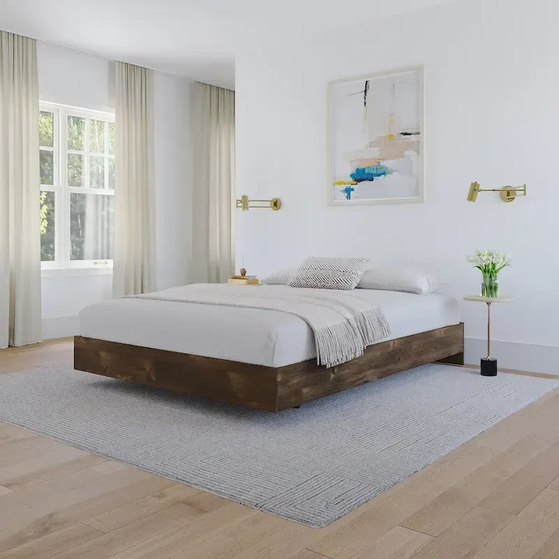 Platform Bed Frame, Brown