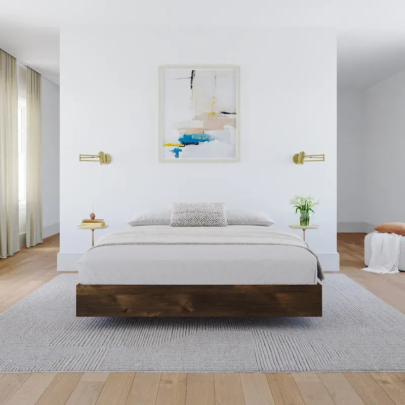 Platform Bed Frame, Brown