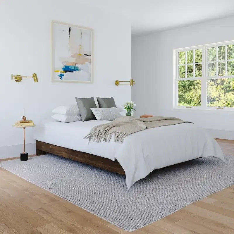 Platform Bed Frame, Brown