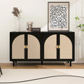 Modern 4 Door Cabinet with Adjustable Shelf