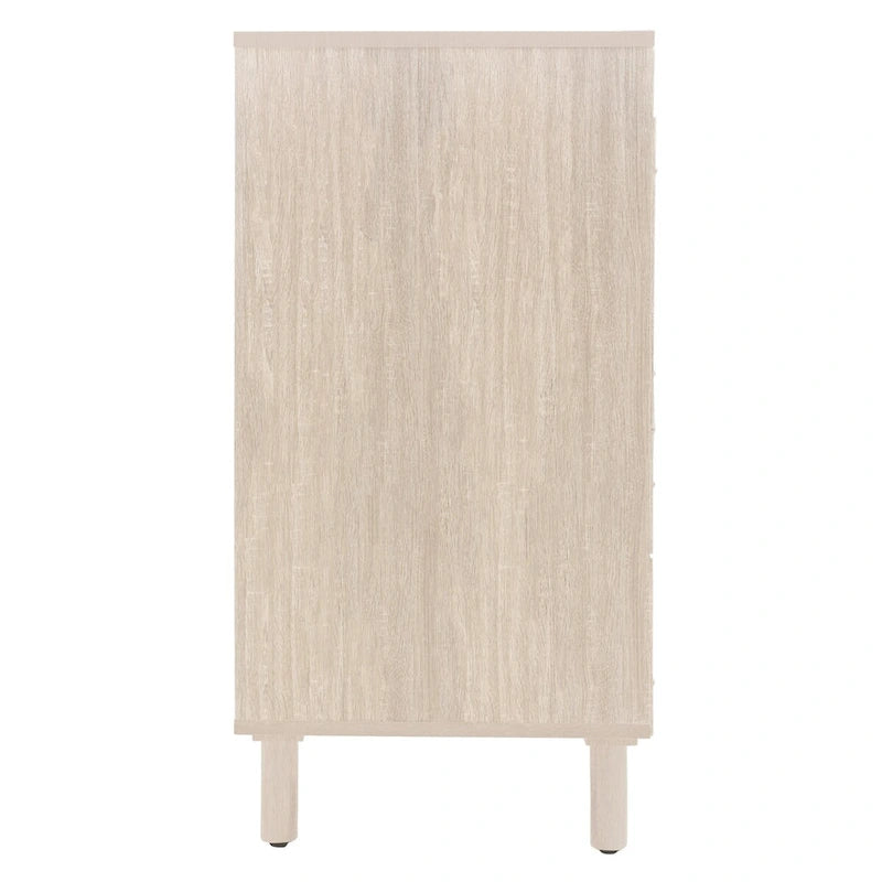 Modern 4 Door Cabinet with Adjustable Shelf