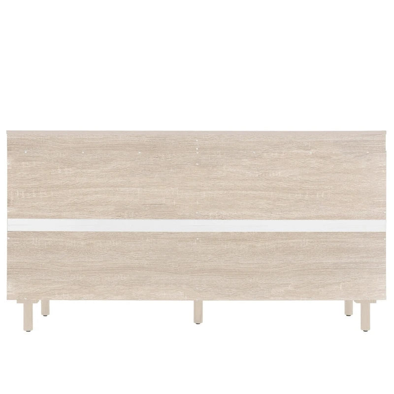 Modern 4 Door Cabinet with Adjustable Shelf