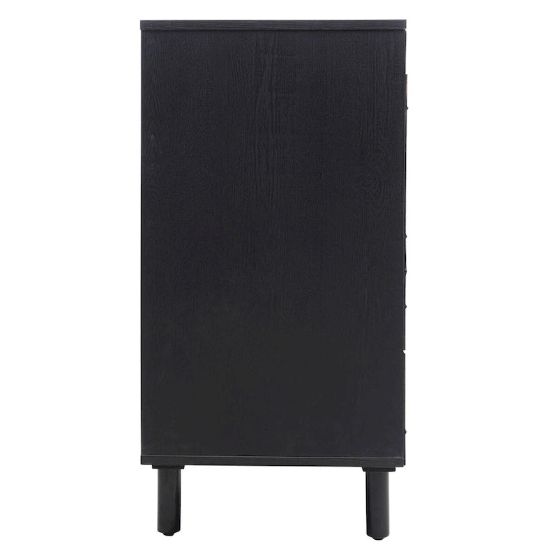 Modern 4 Door Cabinet with Adjustable Shelf