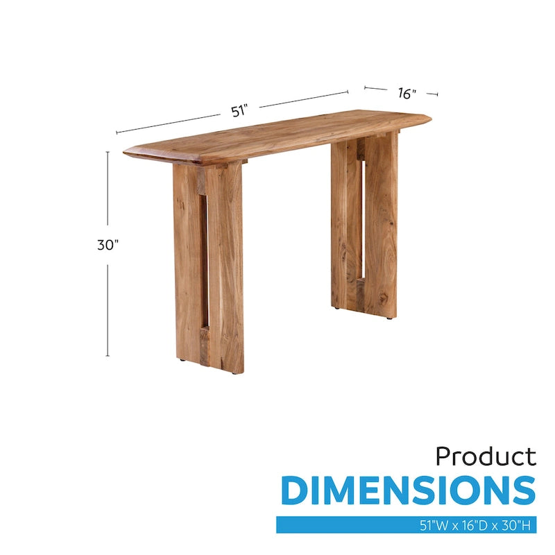 51 Inch Wood Console Table