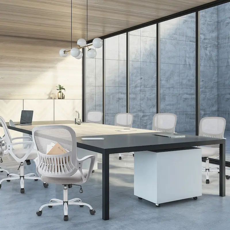 Ergonomic Mesh Office Chair with Fixed Armrest